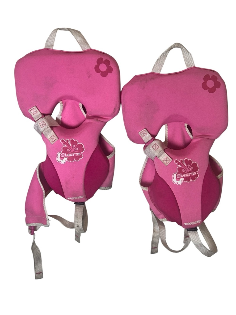 Stearns Child’s Life Jacket – Set of 2 – Infant Type II PFD – Pink & White